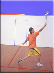 Volley high backhand